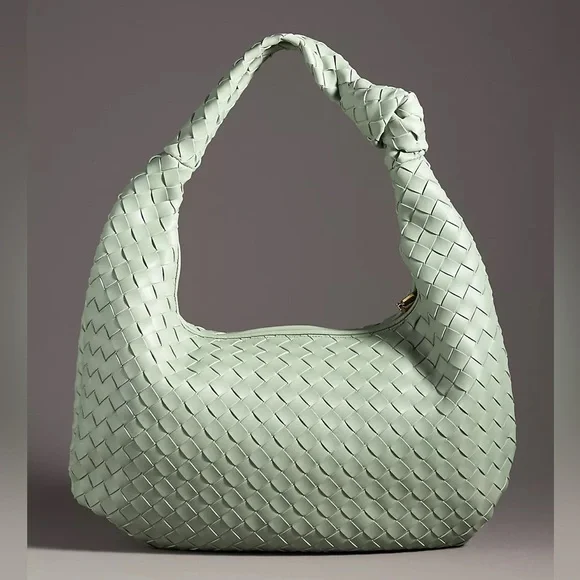 Anthropologie The Brigitte Satchel by Melie Bianco: Oversized Edition in Mint - Picture 6 of 6